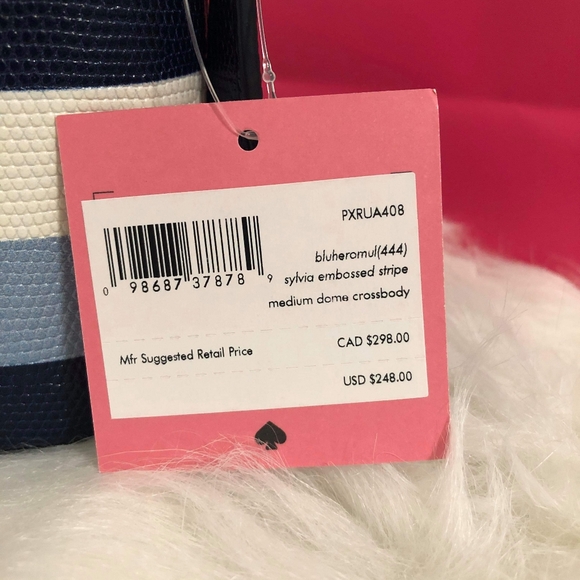 NWT Kate spade Sylvia emboss medium dome crossbody - Picture 7 of 8